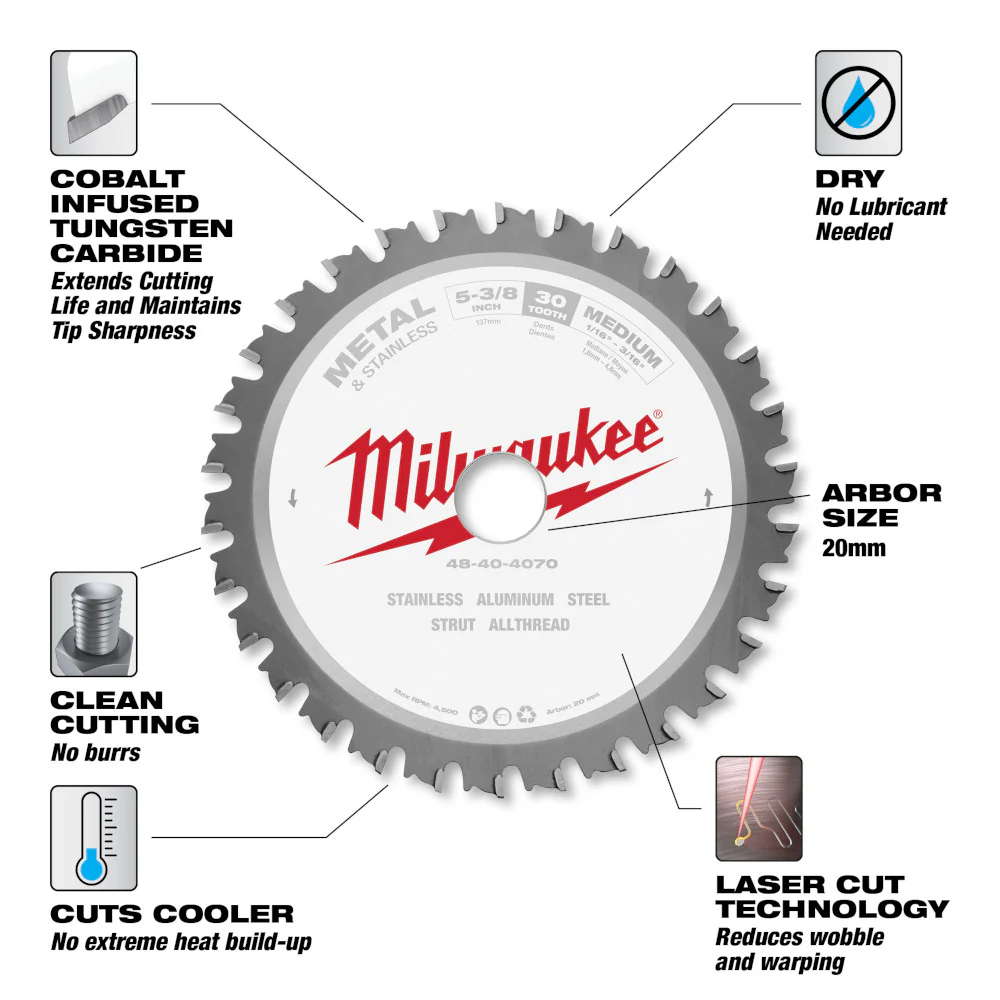 Milwaukee 48-40-1038, 10-1/4" 28T Framing Circular Saw Blade - Image 4