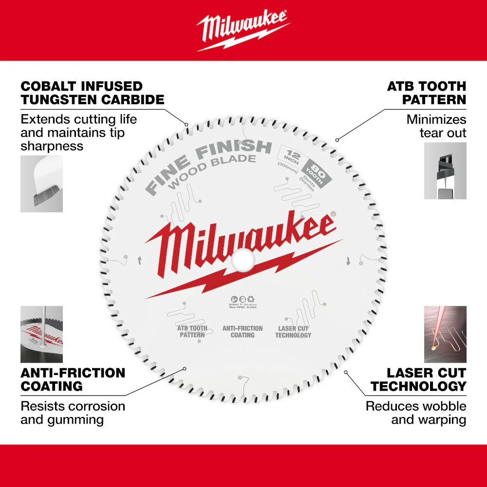 Milwaukee 48-41-0720, 7-1/4" 24T Framing Circular Saw Blades (Sold/Each) - Image 3