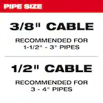 Milwaukee 48-53-2777, 3/8" x 100' Inner Core Cable - Image 4
