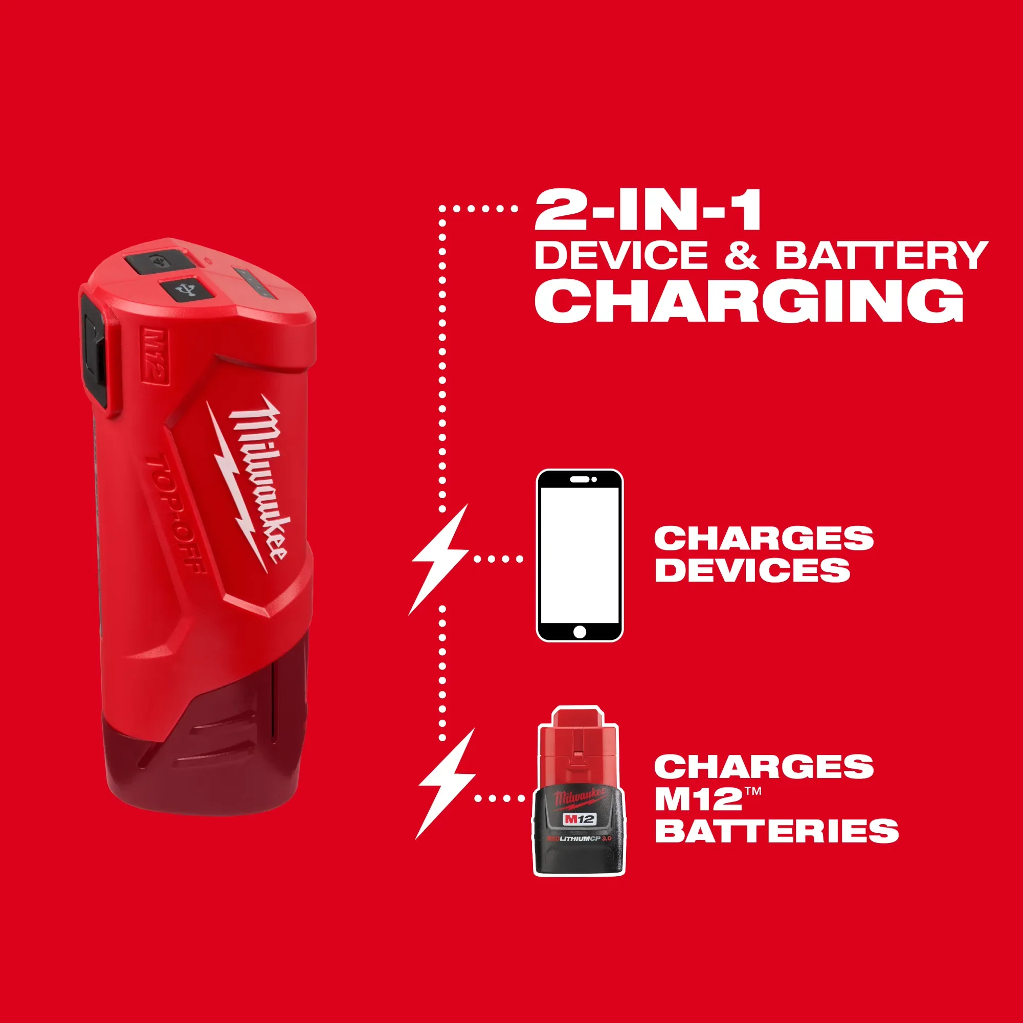 Milwaukee 48-59-1211, M12 TOP-OFF Power Supply and Charger - Image 4