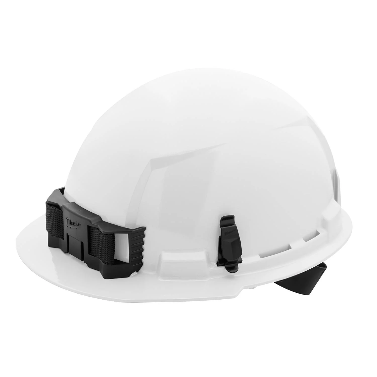 Milwaukee 48-73-1100, White Front Brim Hard Hat w/4pt Ratcheting Suspension - Type 1, Class E