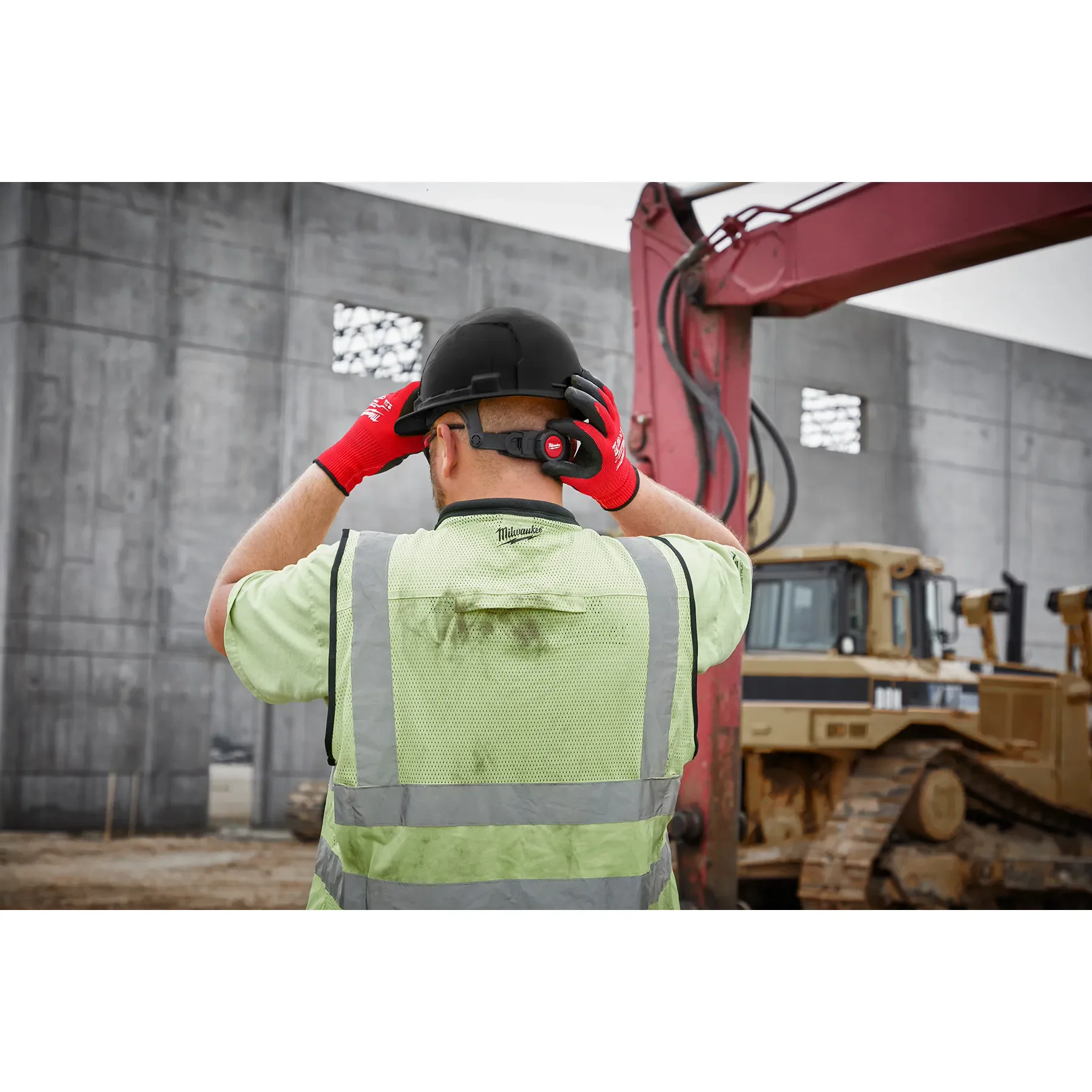 Milwaukee 48-73-1120, BOLT™ White Front Brim Hard Hat w/6pt Ratcheting Suspension (USA) - Type 1, Class E - Image 8