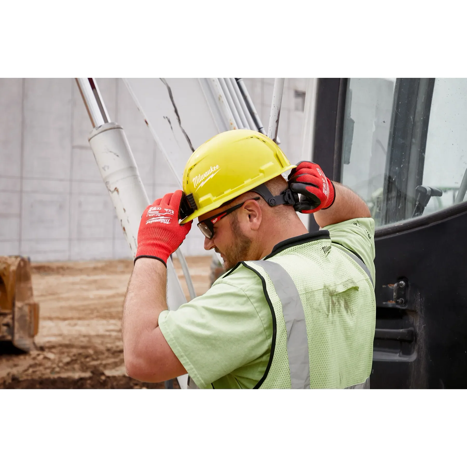 Milwaukee 48-73-1220, BOLT™ White Front Brim Vented Hard Hat w/6pt Ratcheting Suspension (USA) - Type 1, Class C - Image 7