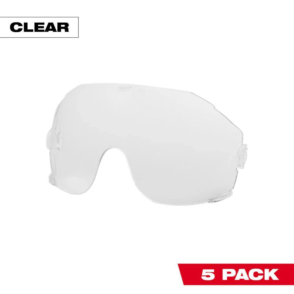 Milwaukee 48-73-1450, 5pk Clear Eye Visor Replacement Lenses - Image 3