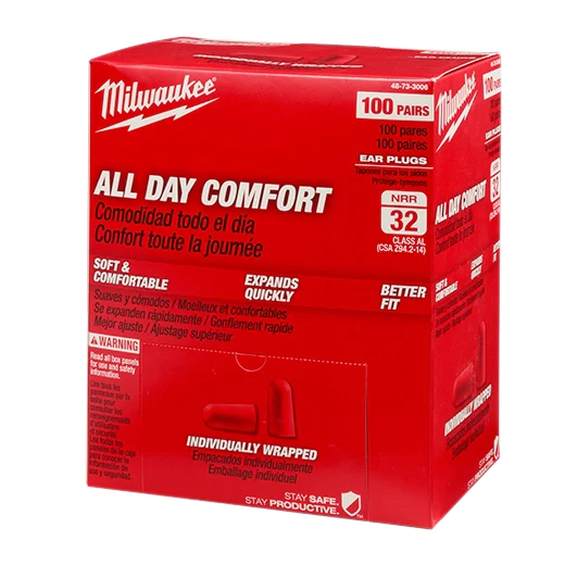 Milwaukee 48-73-3006, 100 Pair Ear Plugs (Individually Sealed Pairs) - Image 2