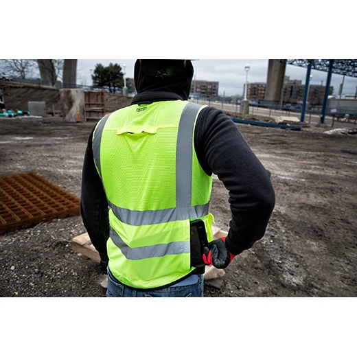 Milwaukee 48-73-5083, High Visibility Yellow Performance Safety Vest - XXL/XXXL (CSA) - Image 6