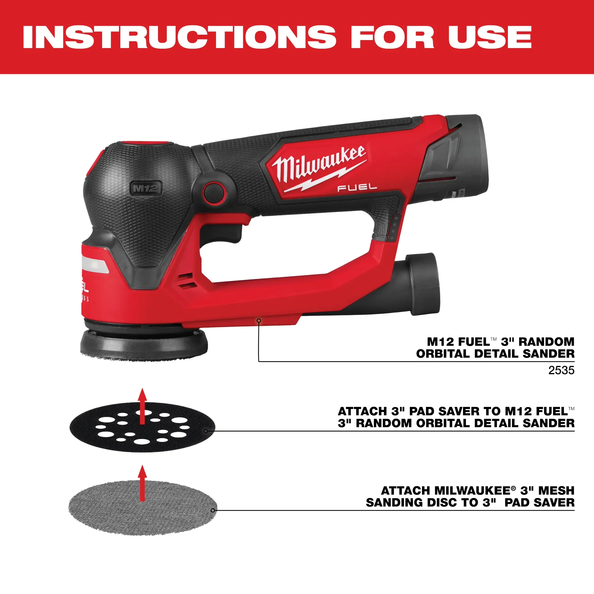 Milwaukee 48-80-6401, 3" Pad Saver - Image 2