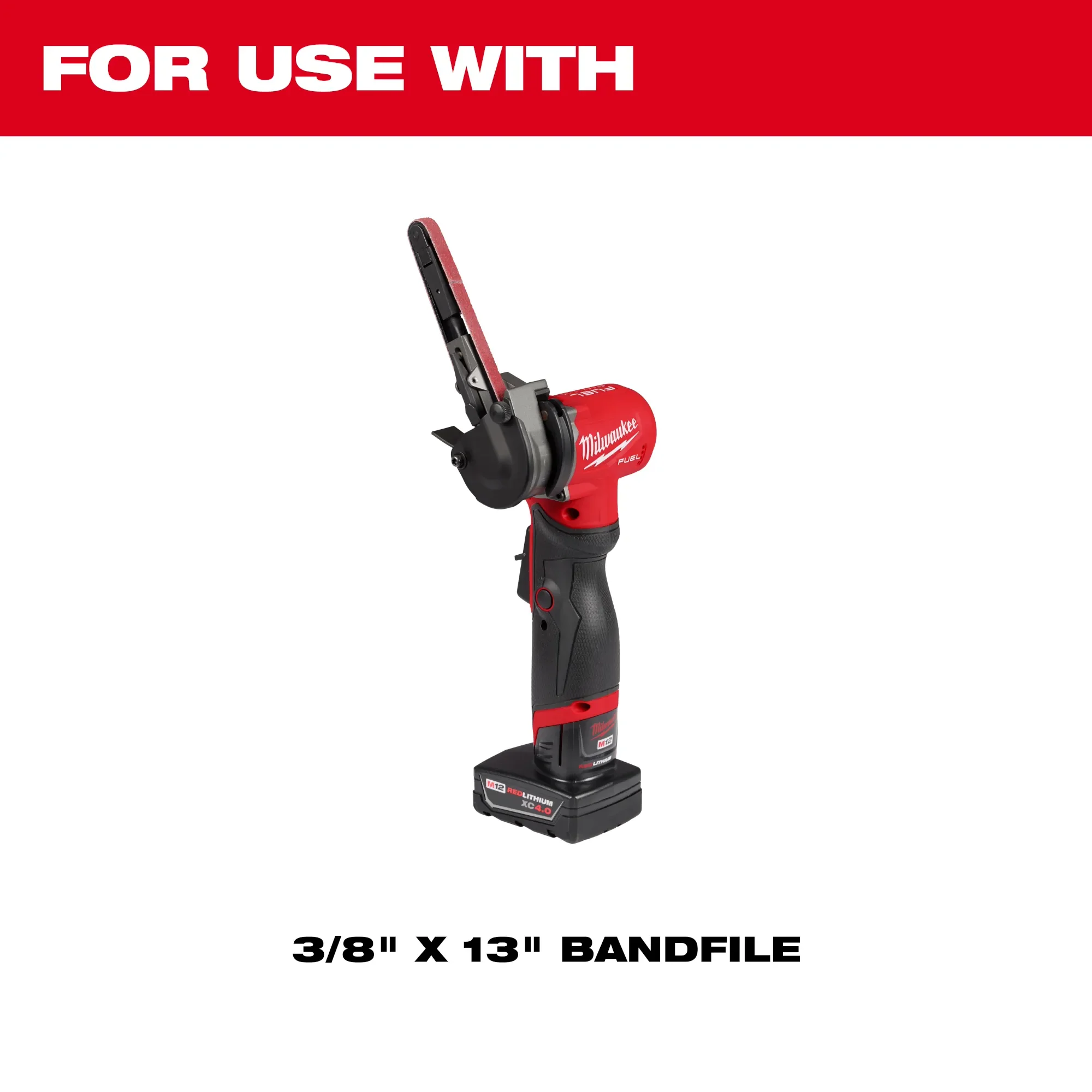 Milwaukee 48-80-7060, 3/8” x 13” 60 Grit Bandfile Belts – 4 pack - Image 3