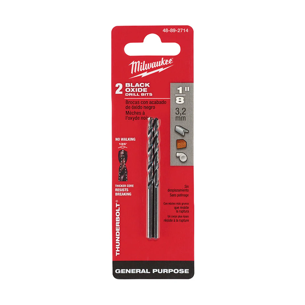 Milwaukee 48-89-2840, 3/8" Thunderbolt Black Oxide Drill Bit - Image 2