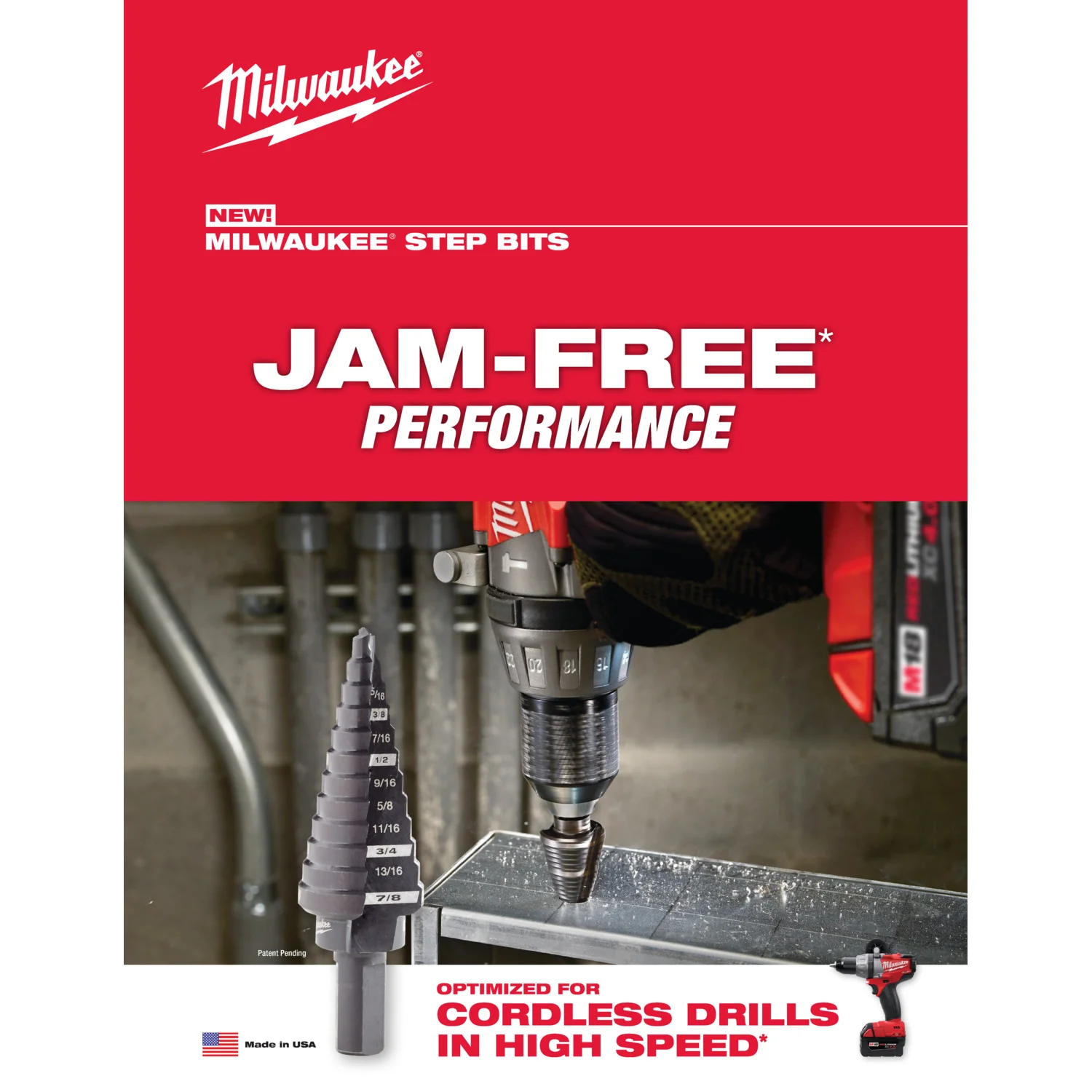 Milwaukee 48-89-9223, 4 pc Step Drill Bit Set - Image 3