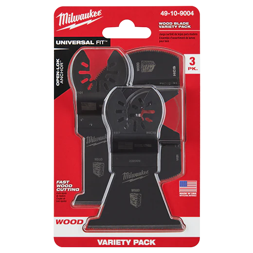 Milwaukee 49-10-9004, OPEN-LOK Wood Cutting Multi-Tool Blade Variety Pack - 3Pc - Image 5