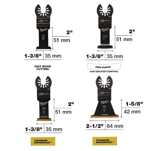 Milwaukee 49-10-9112, 6 pc Open-Lok Multi-Tool Blade Kit - Image 6