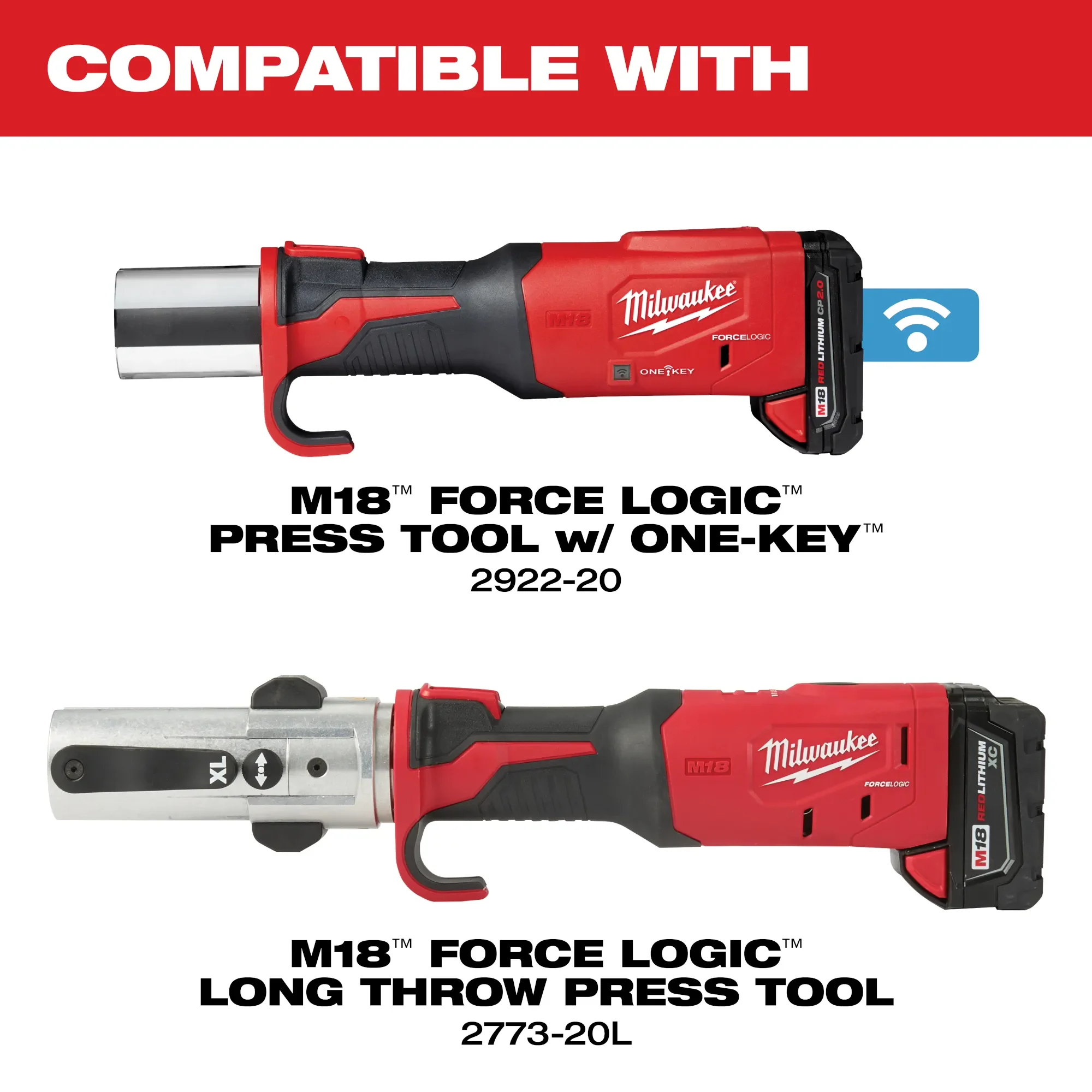 Milwaukee 49-16-2662Z, ¼”- 1-1/8” ZoomLock® MAX Press Jaw Kit for M18™ FORCE LOGIC™ Press Tools - Image 4