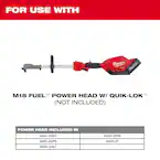 Milwaukee 49-16-2738, M18 FUEL QUIK-LOK Brush Cutter Attachment - Image 7
