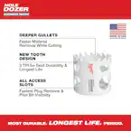 Milwaukee 49-22-3079, HOLE DOZER with Carbide Teeth Hole Saw Kit - 9 Piece - Image 6