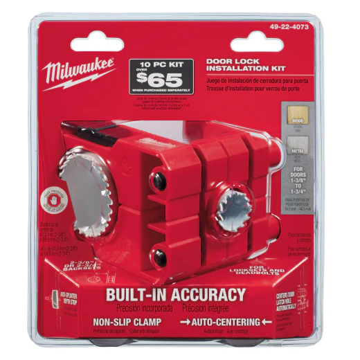 Milwaukee 49-22-4073, Door Lock Installation Hole Dozer Hole Saw Kit - Image 2