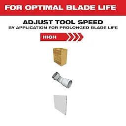 Milwaukee 49-25-1109, OPEN-LOK 1-3/8" HCS WOOD BLADES 10PK - Image 6