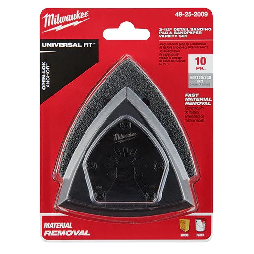Milwaukee 49-25-2009, OPEN-LOK 3-1/2" SANDING PAD & PAPER VAR SET - Image 6