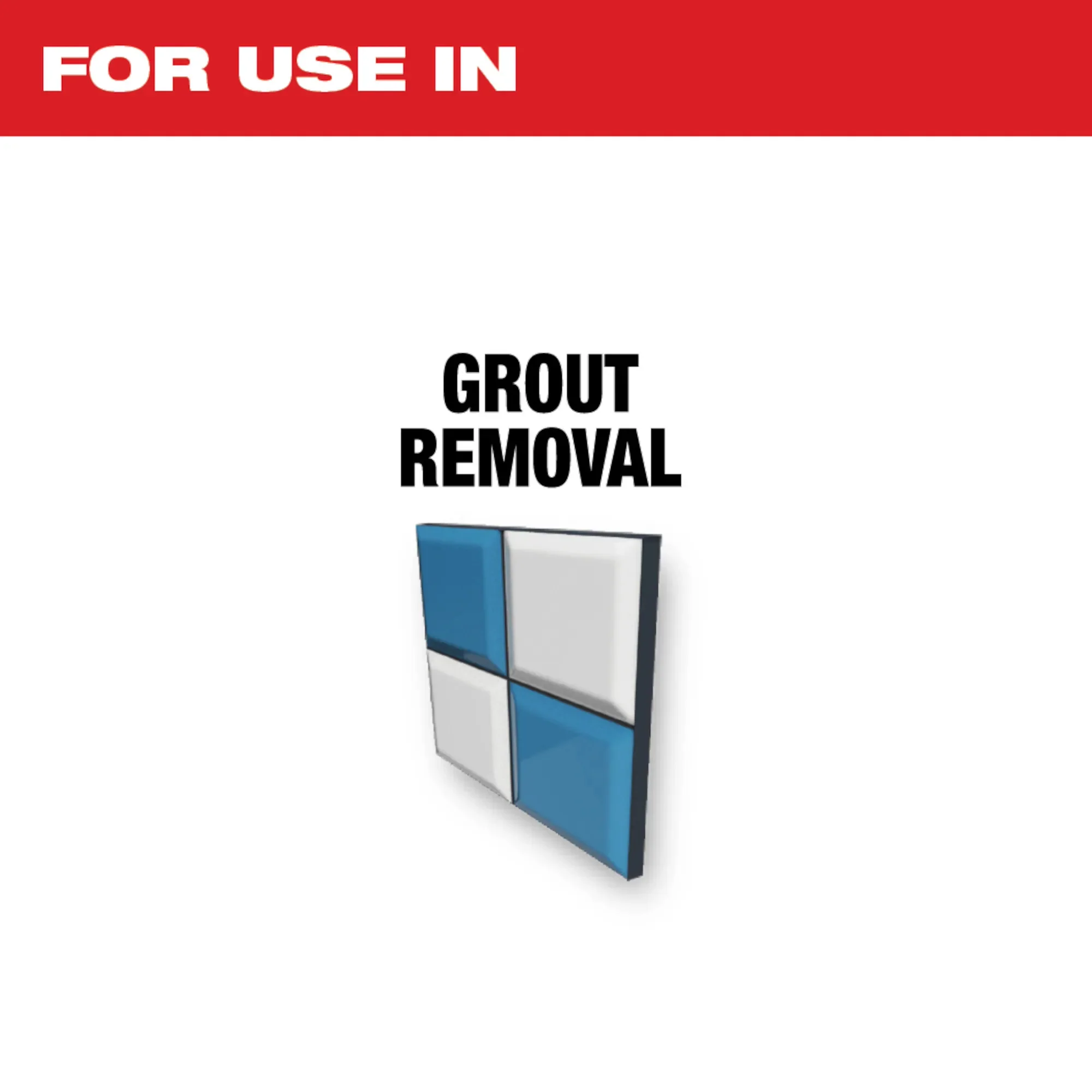Milwaukee 49-25-2275, OPEN-LOK™ DIAMOND MAX™ Diamond Grit Grout Removal Multi-Tool Blade 5PK - Image 2