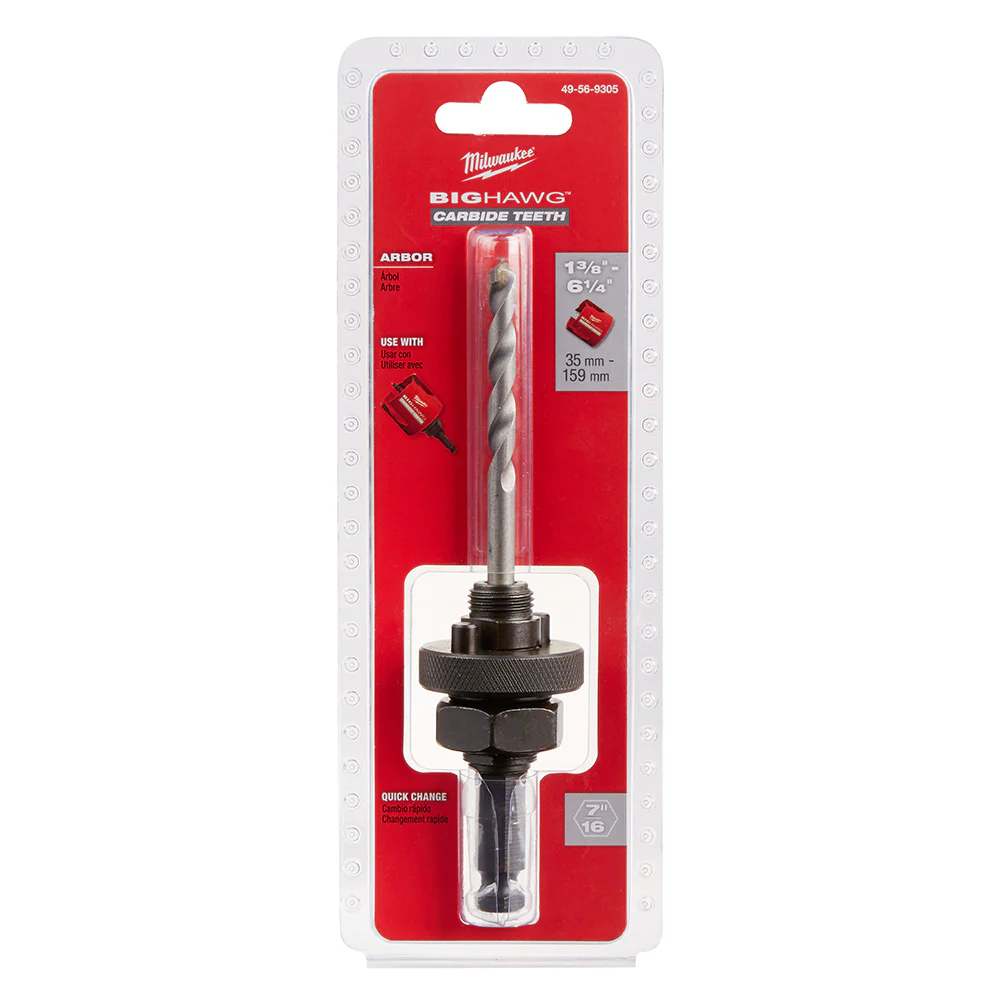 Milwaukee 49-56-9305, BIG HAWG™ with Carbide Teeth Arbor - Image 2