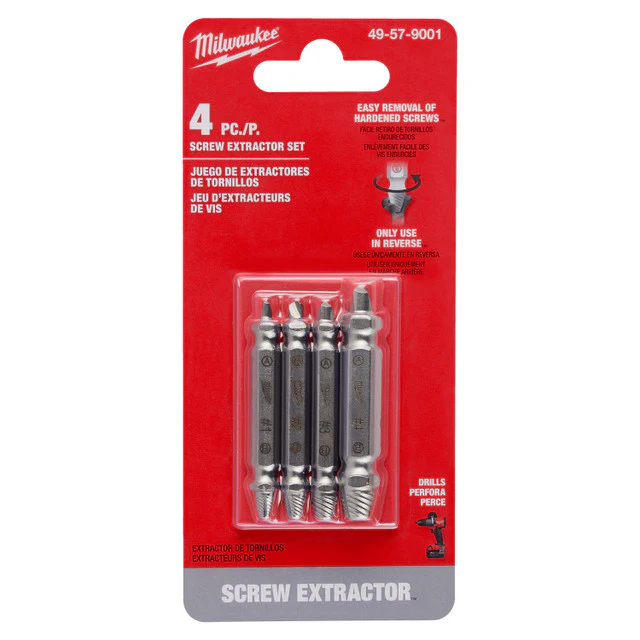 Milwaukee 49-57-9001, M2 Steel Screw Extractor Set 4PC - Image 2