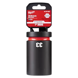 Milwaukee 49-66-6627, SHOCKWAVE Impact Duty™ 1" Drive 33mm Deep 6 Point Socket - Image 2