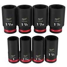 Milwaukee 49-66-7018, 3/4" Drive SHOCKWAVE Impact Duty SAE Deep 6 Point Socket Set - 8 Piece - Image 5