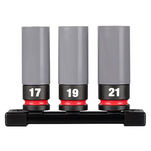 Milwaukee 49-66-7830, SHOCKWAVE Impact Duty™ 1/2 Drive Metric 3PC Lug Nut Wheel Socket Set