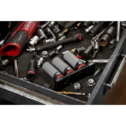 Milwaukee 49-66-7830, SHOCKWAVE Impact Duty™ 1/2 Drive Metric 3PC Lug Nut Wheel Socket Set - Image 2