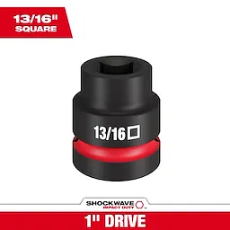 Milwaukee 49-66-7841, SHOCKWAVE Impact Duty™ 1" Drive 13/16" Standard 4 Point Square Socket - Image 8