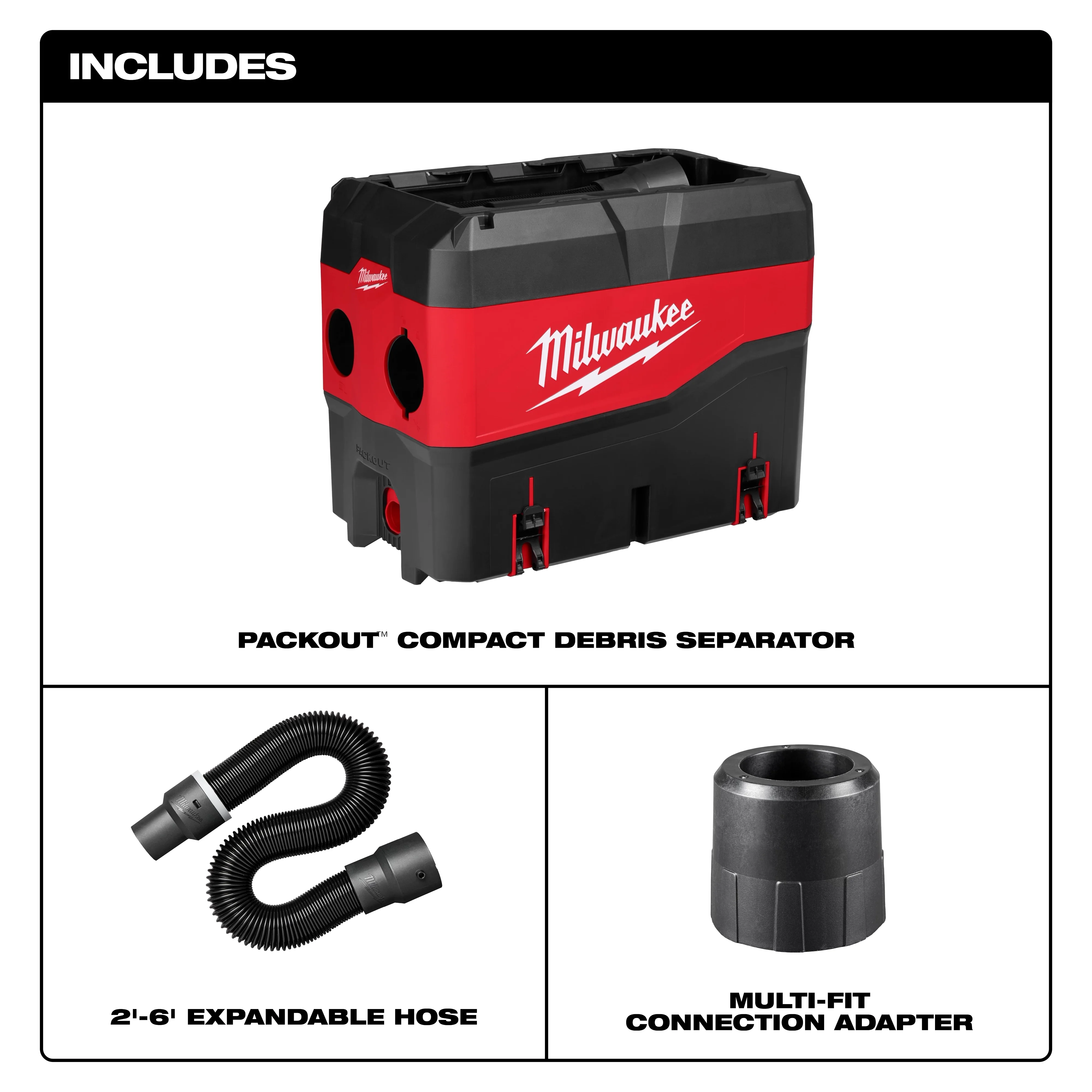 Milwaukee 49-90-2200, PACKOUT™ Compact Debris Separator - Image 3