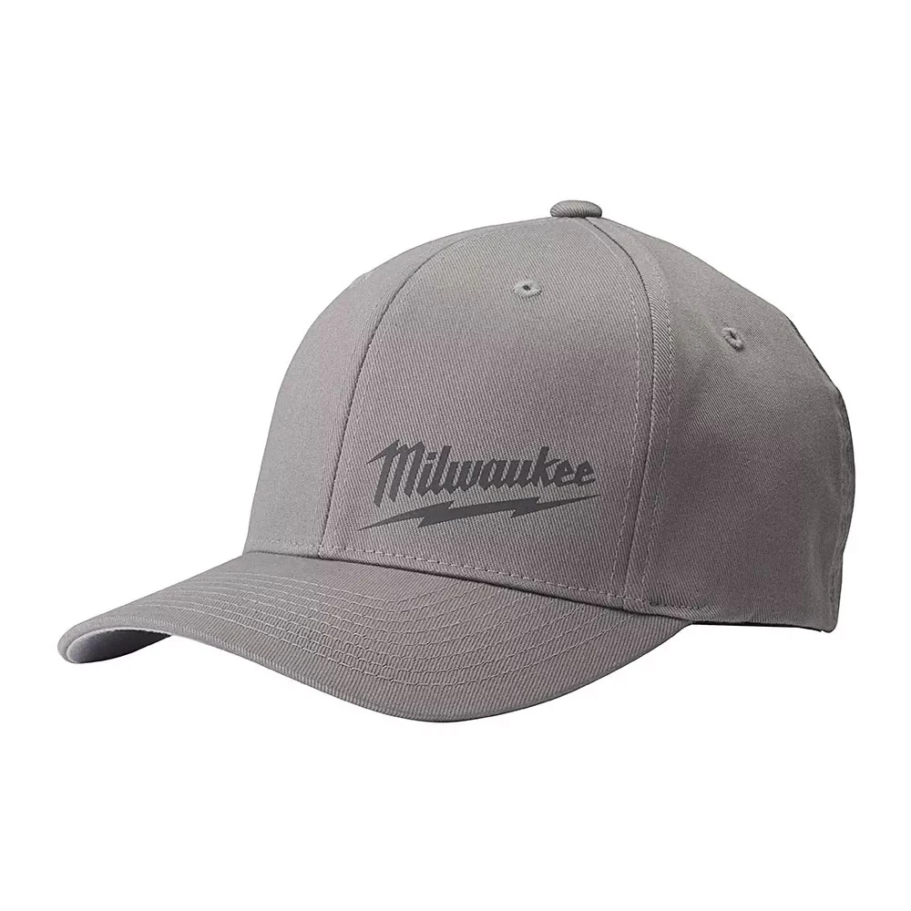 Milwaukee 504G, Flexfit Fitted Hat (Gray) - Image 4