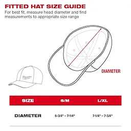 Milwaukee 507BL-SM, WORKSKIN PERFORMANCE FITTED HATS - BLUE S/M - Image 4