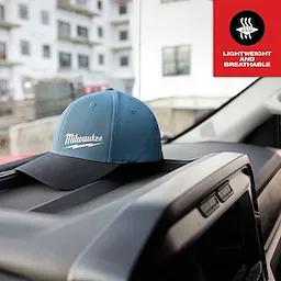 Milwaukee 507BL-SM, WORKSKIN PERFORMANCE FITTED HATS - BLUE S/M - Image 5