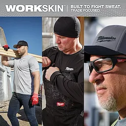 Milwaukee 507BL-SM, WORKSKIN PERFORMANCE FITTED HATS - BLUE S/M - Image 8