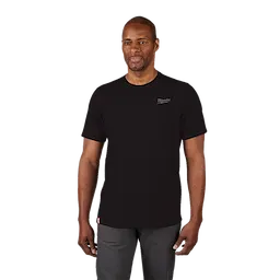 Milwaukee 603B-3X, HYBRID WORK TEE - SS BLACK 3X - Image 3