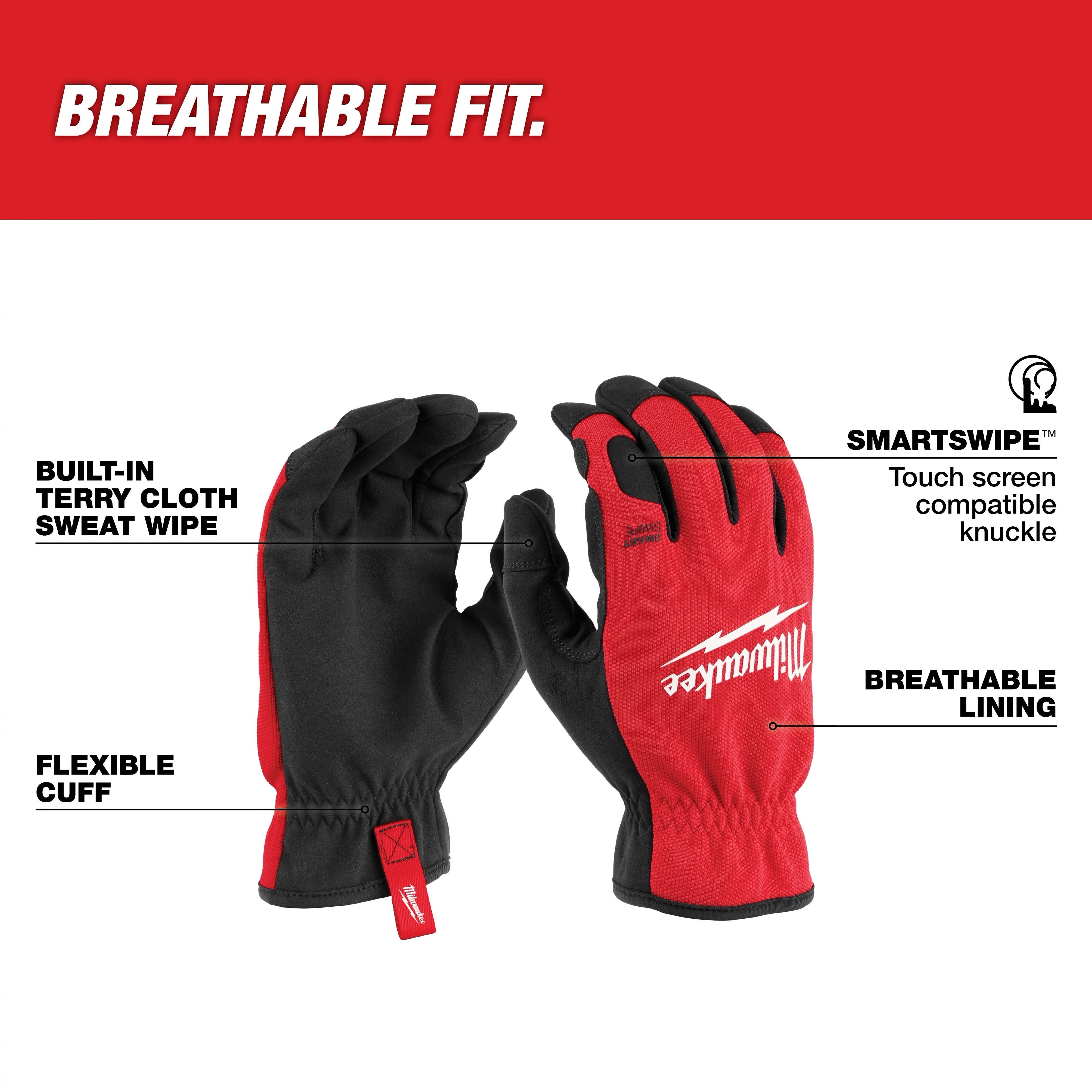 Milwaukee Lightweight Work Glove With Flexible Cuff - Image 2