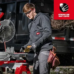 Milwaukee M250B, GRIDIRON™ Full-Zip Hoodie Black - L - Image 8