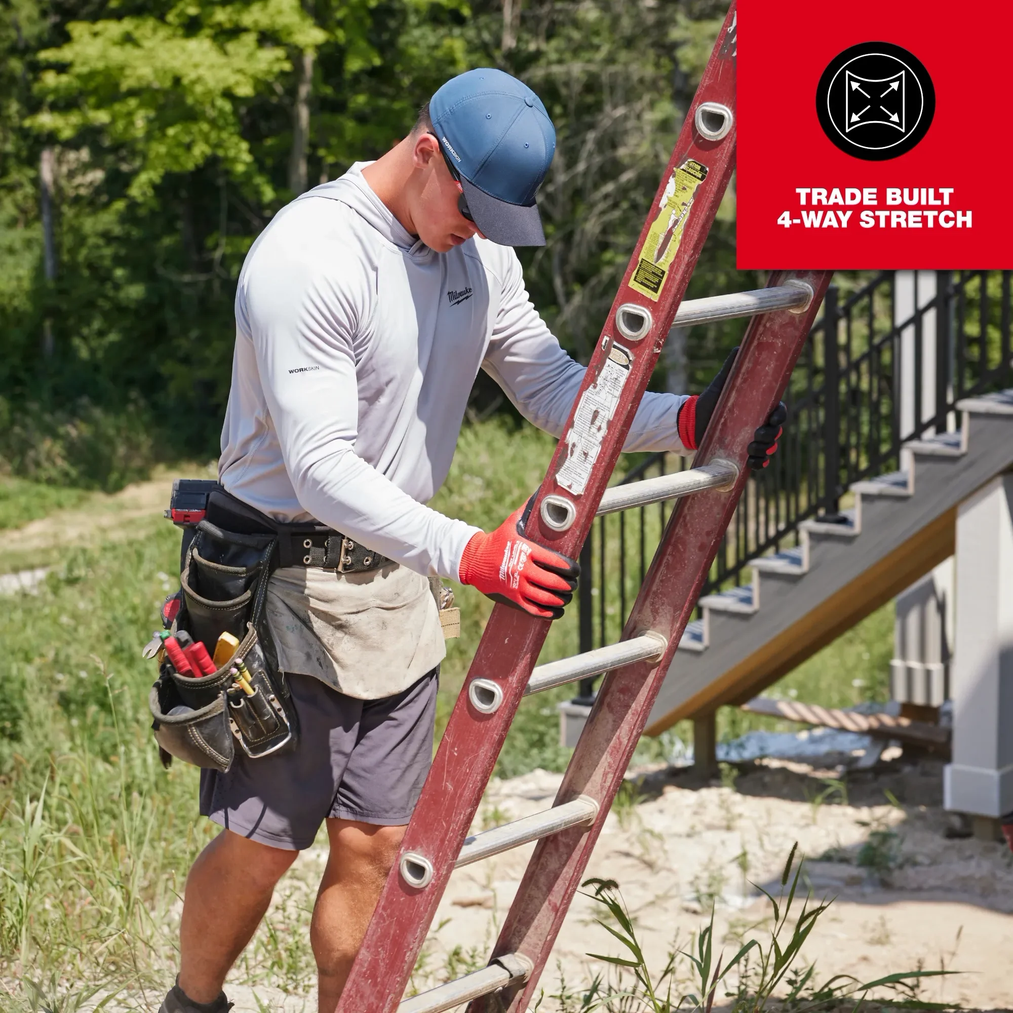 Milwaukee M550 WORKSKIN™ Hooded Sun Shirt - Image 12