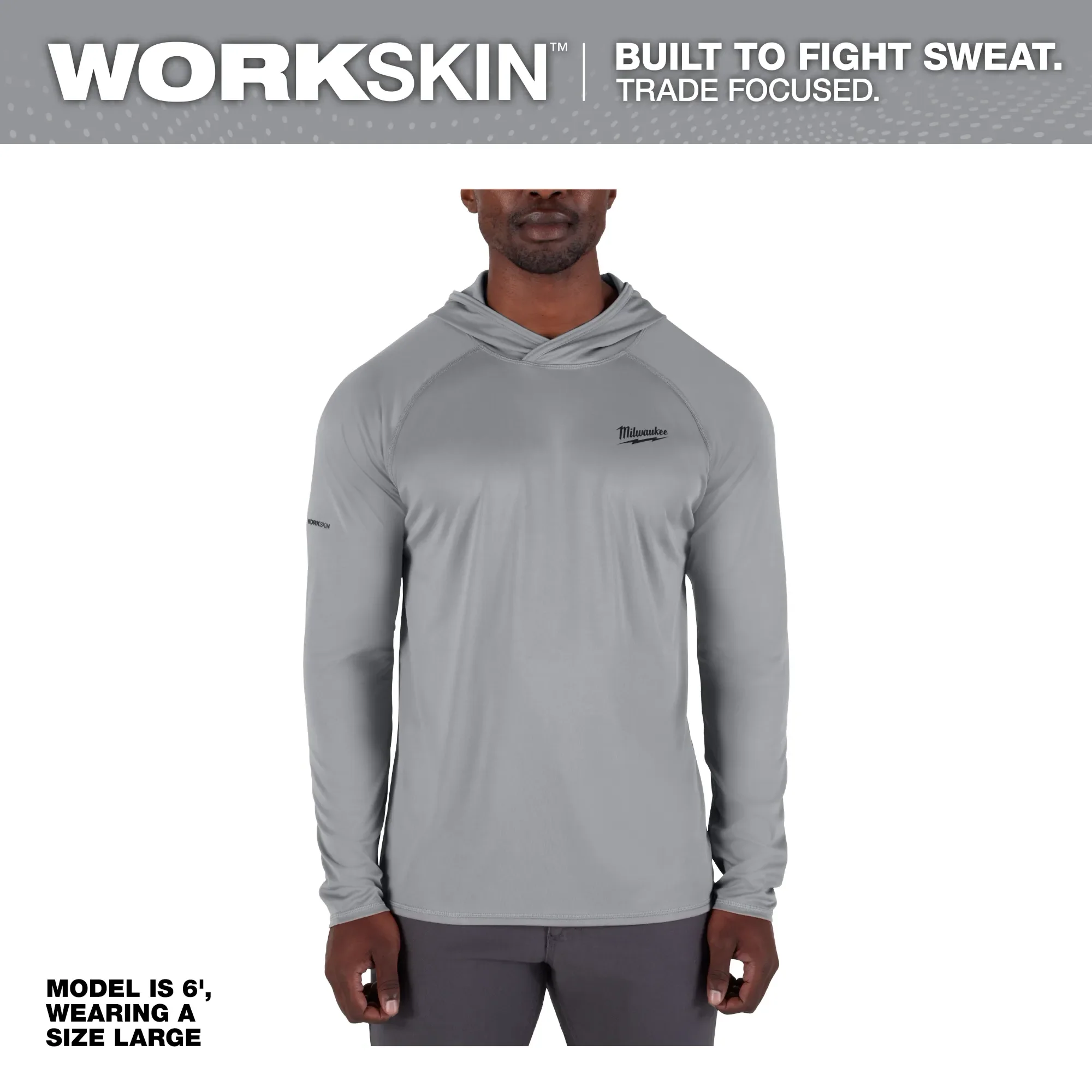 Milwaukee M550 WORKSKIN™ Hooded Sun Shirt - Image 7