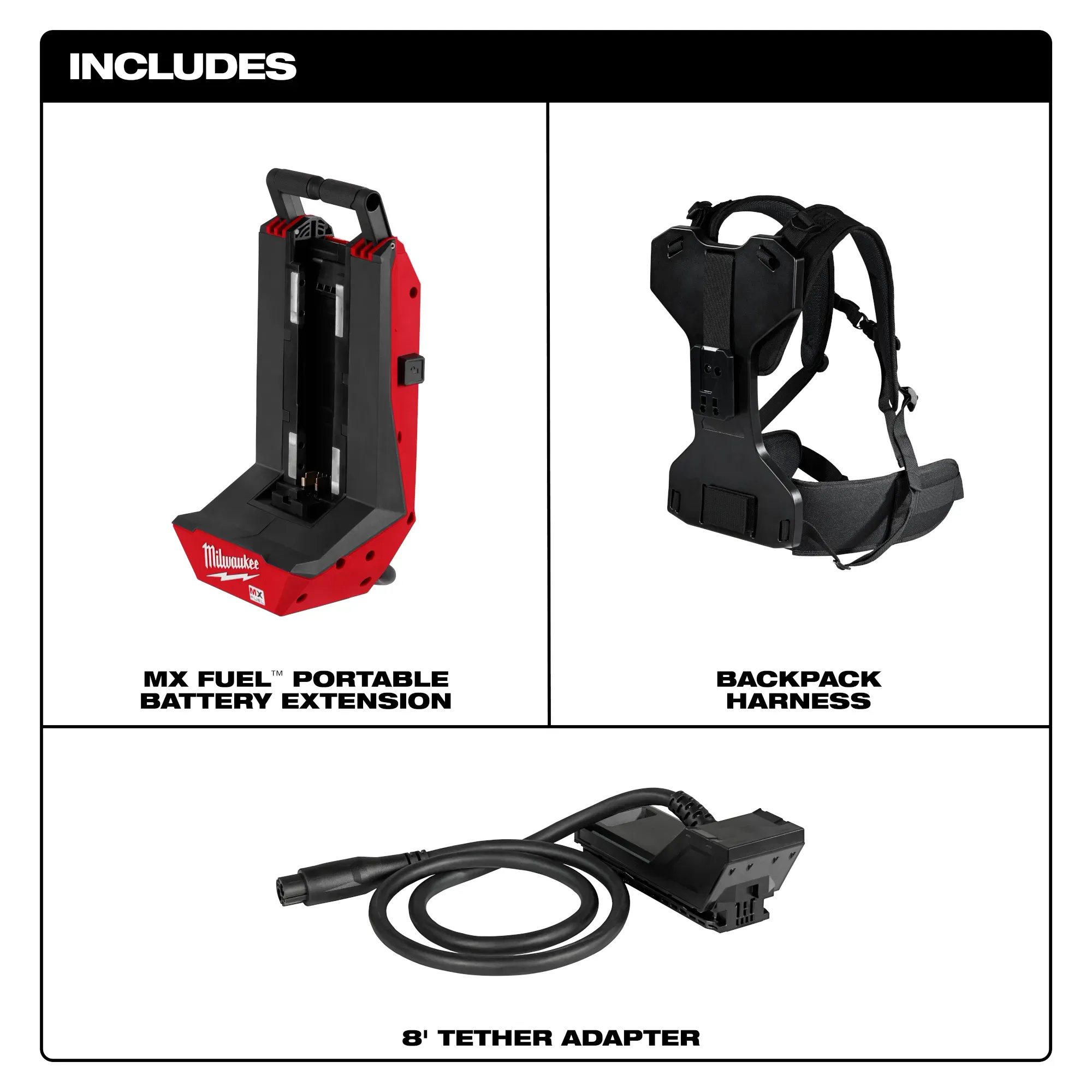 Milwaukee MXF010-0, MX FUEL™ Portable Battery Extension - Image 2