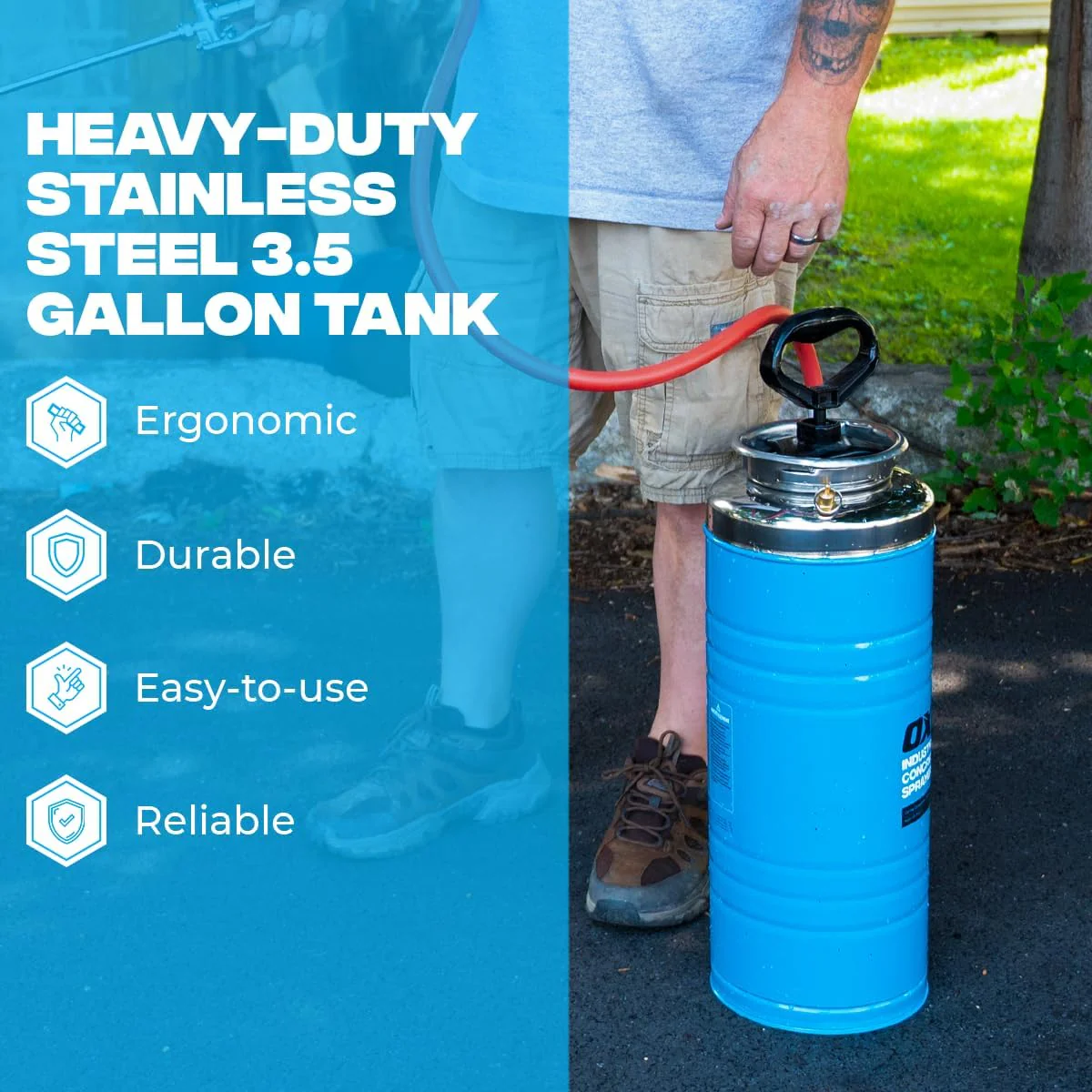 OX Tools OX-P045701, 13.2L CONCRETE SPRAYER – STAINLESS STEEL TANK & EPDM SEAL - Image 5