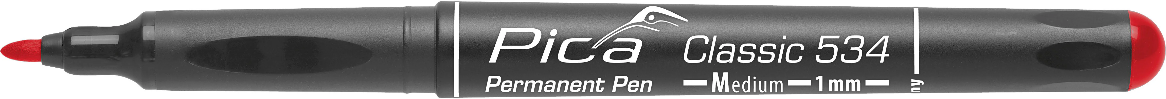 Pica 534/40, Permanent-Marker 'M' Red, Round tip, 1,0mm - Image 2