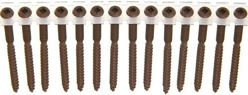 Senco 08S250W497, #8 x 2-1/2" Brown Screws for Composite Decking (800/Tub) - Image 2