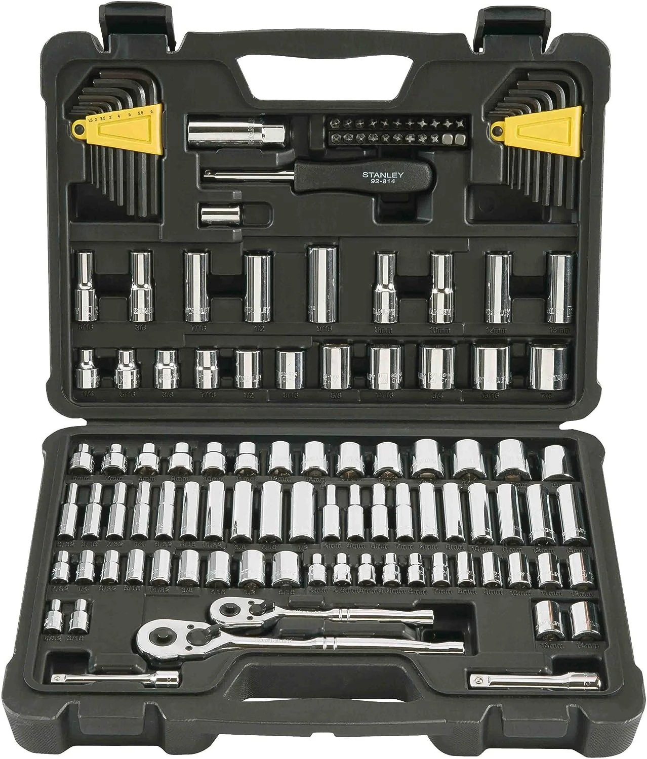 Stanley STMT71652,  1/4 in & 3/8 in Drive Mechanic Tool Set (123 pc) - Image 2