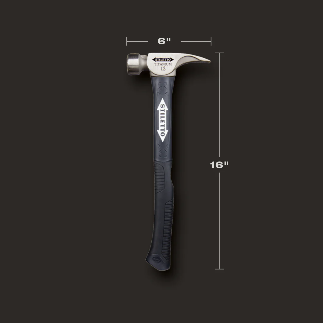 Stiletto TI12MC-F, 12 Oz Titanium Milled Face 16" "Hybrid" Fiberglass Handle - Image 3