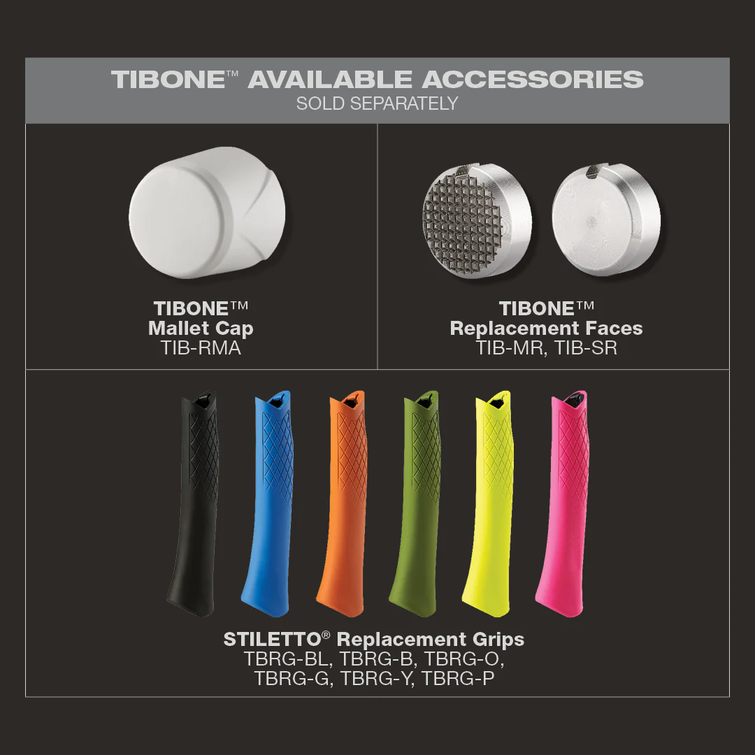 Stiletto TIB-SR, STILETTO® TIBONE™ Smooth Steel Replacement Face - Image 6
