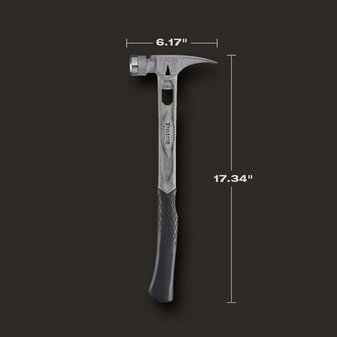 Stiletto TIB15MC, STILETTO® TIBONE™ 15oz Milled Titanium Framing Hammer - Image 4