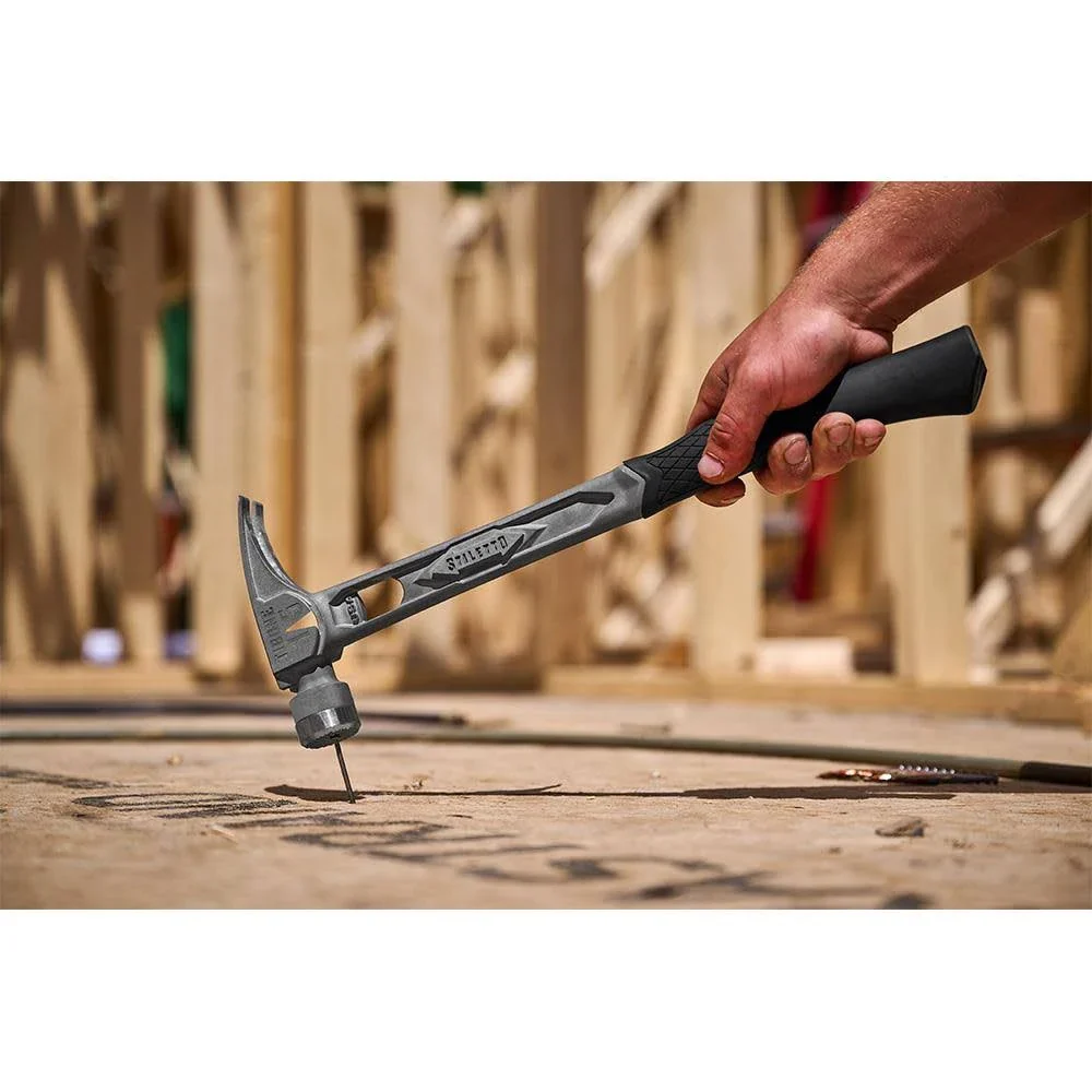 Stiletto TIB15MC, STILETTO® TIBONE™ 15oz Milled Titanium Framing Hammer - Image 9