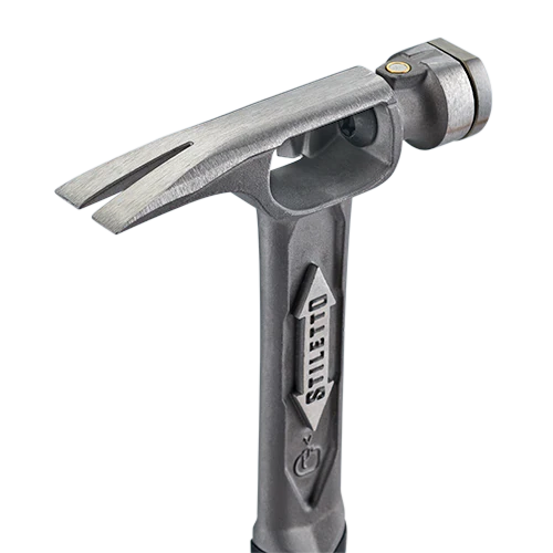 Stiletto TRMB-RS, TRIMBONE Titanium Finish Hammer Replacement Smooth Face - Image 5
